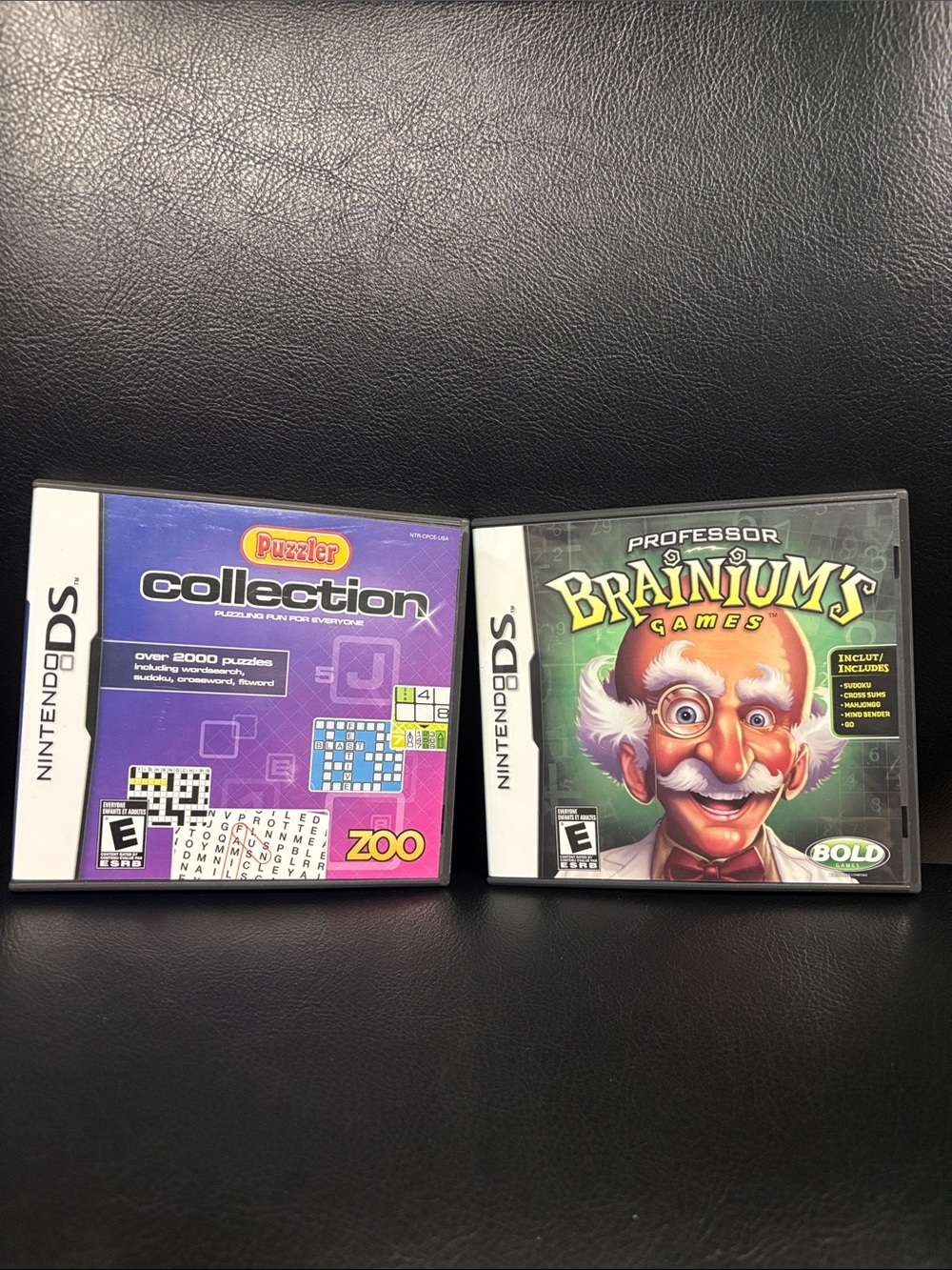 Nintendo Purple Puzzle Collection & Professor Brainium's Games - 2 Game Bundle